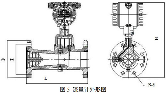 煤氣流量計(jì)外形圖