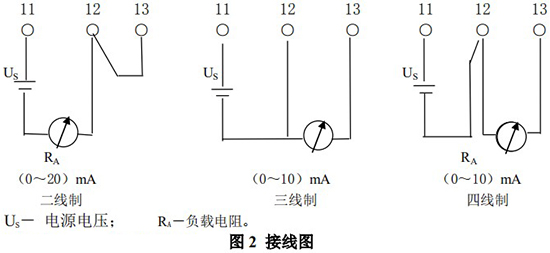 垂直安裝浮子流量計(jì)接線圖